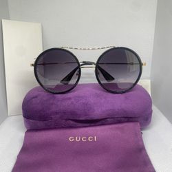 Gucci Round Sunglasses GG0061s 001 NEW