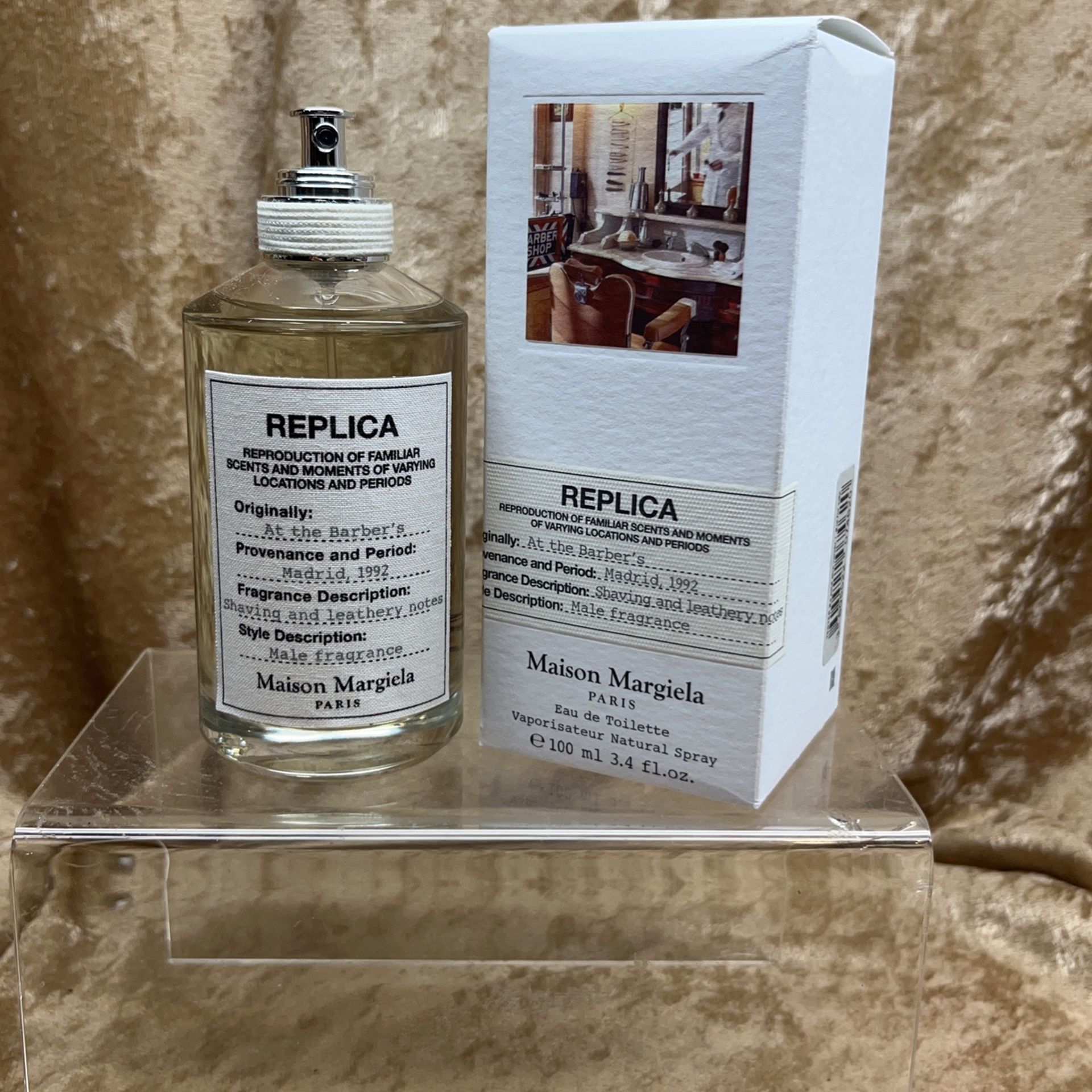 At the Barber’s Maison Margiela Eau de Toilette 3.4 Fl. Oz. 100 Ml Tester Bottle Unisex