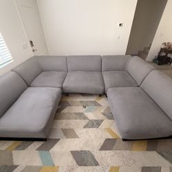 Modern Gray Sectional Sofa