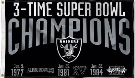 Raiders Flag 5ftx3ft $20 Firm On Price 