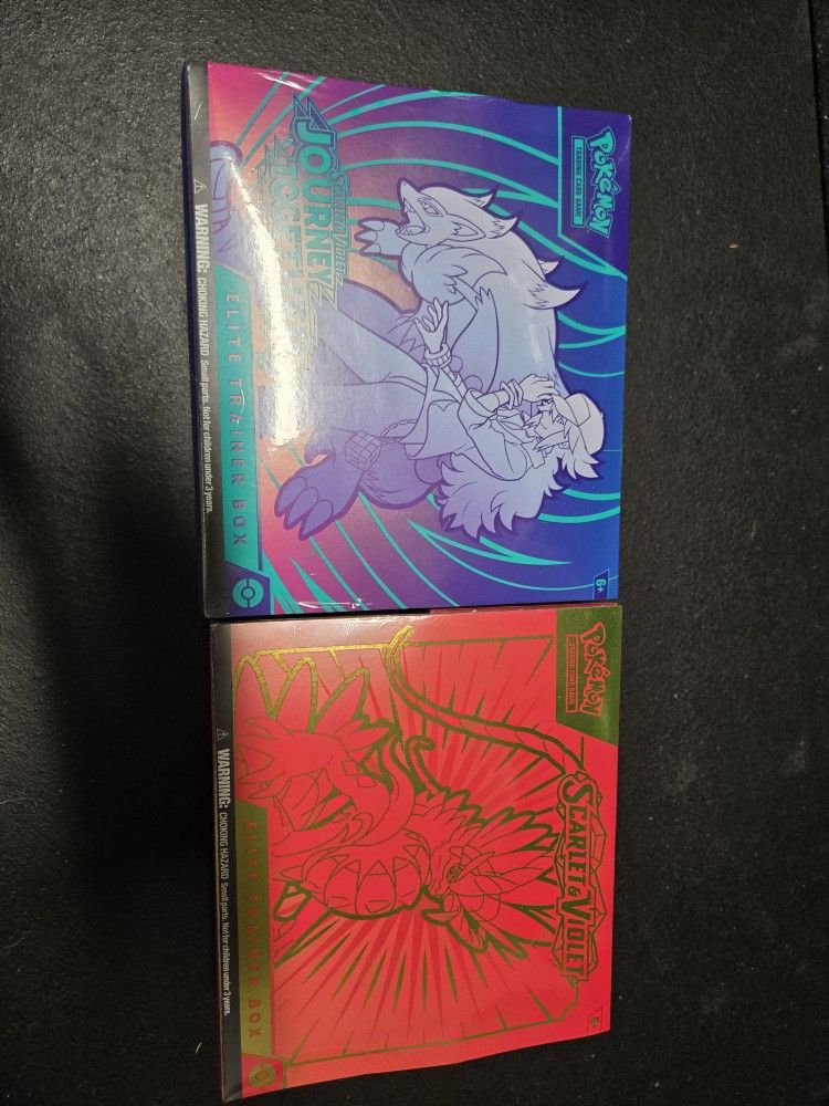 Pokemon journey Together and Scarlet & Violet ETB