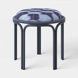 Metal round patio stool