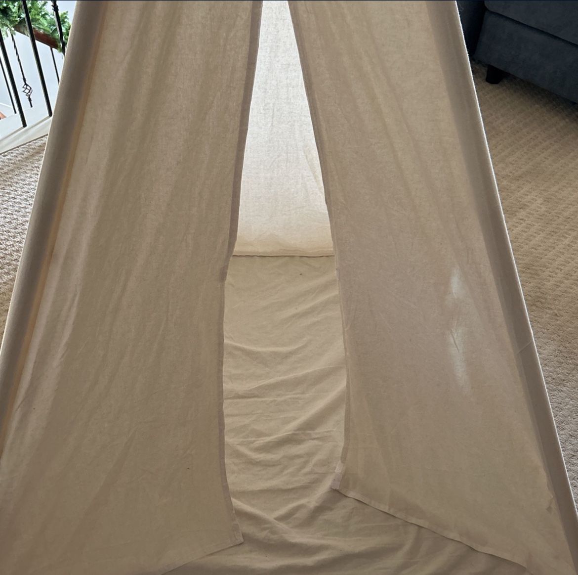 4’x4’ Unique Play Tent Indoor Canvas With Lights