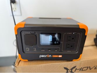 PECRON Portable Power Station E300LFP, 288Wh Solar Generator, 2 Up to 600W AC Outlets Generator, LiFePO4 Battery Fast Charging, Power Station for Home