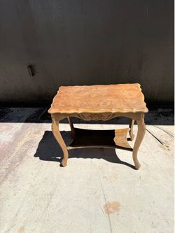 Oak end table