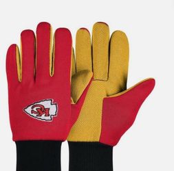 Kansas City Chiefs Utility Gloves 2-Tone Sports Premium NFL Official Merch