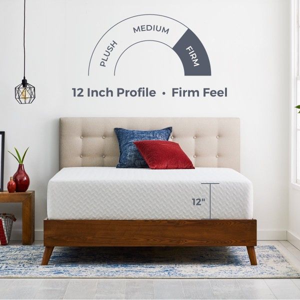 TWIN SIZE - Wayfair Sleep 12" Firm Gel Memory Foam Mattress