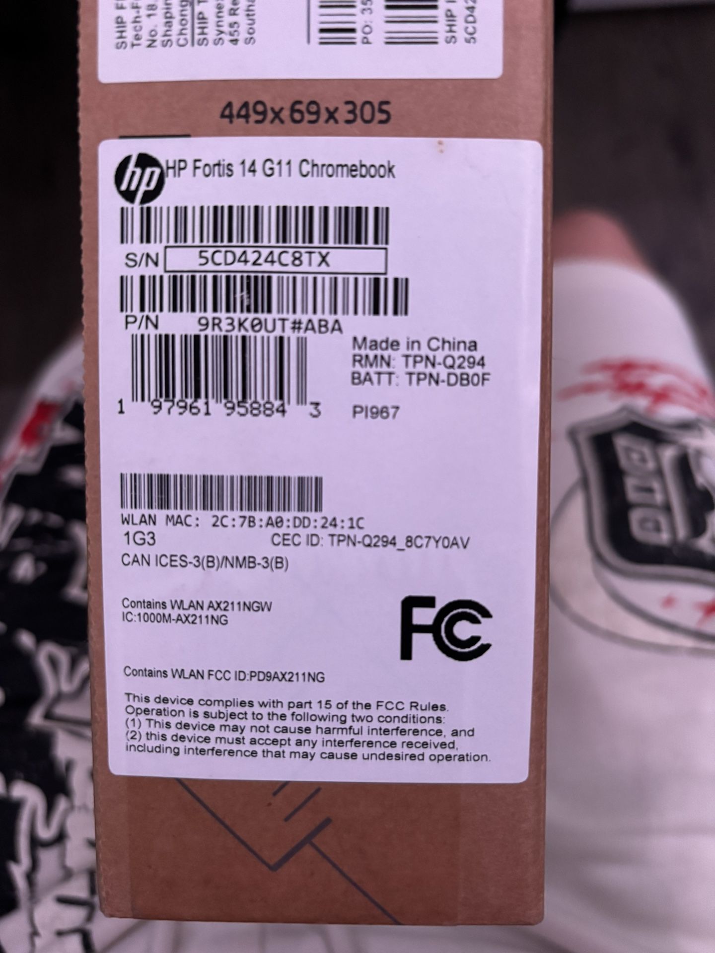 HP Chromebook Fortis G11 