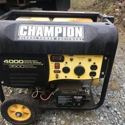 Champion 3500/4000 Peak Generator