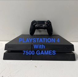 PLAYSTATION 4 with 4TB HARD DRIVE and Over 7500 Games