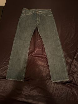 Men's Dark Wash Straight Leg Denim Jeans