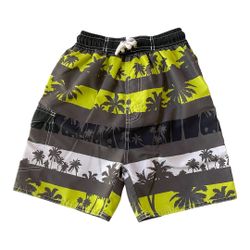 Swimwear Palm Tree Themed Swim Trunks Boys Size 5/6
