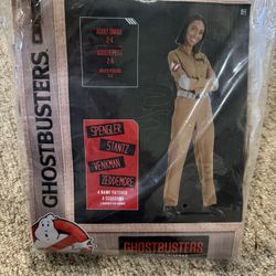 Amscan Classic Ghosterbusters Jumpsuit with Belt and Name tags Halloween Costume Adult Small 2-4 New 