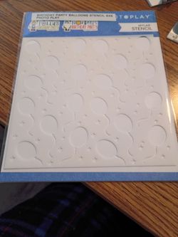 Stencil, Birthday Party Balloons, PhotoPlay