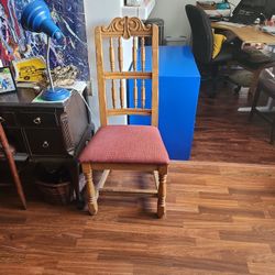 (6) Wooden, Vintage Spanish Mission Chairs