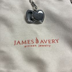 James Avery Swivel Heart Locket Charm “engraved (Always In Your Heart)”