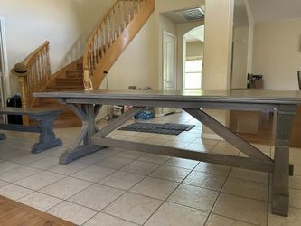 Modern Farmhouse Dining Table 8ft / Seats 8-10