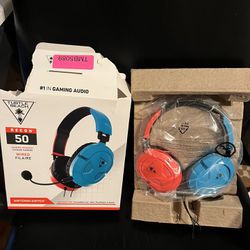 Turtle Beach - Recon 50 Wired Gaming Headset for Nintendo Switch - Red/Blue