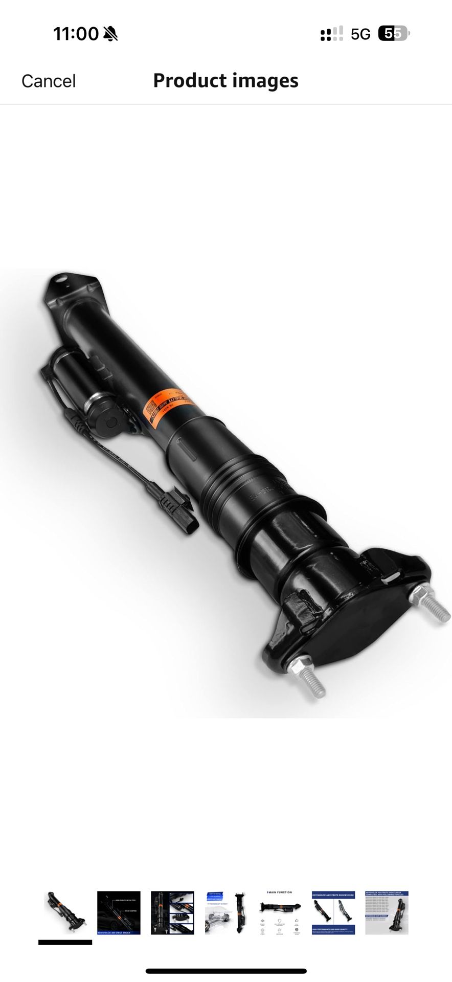 Rear Air Suspension Strut Spring Shock Absorber Replacement Compatible with Benz 2007-2012 GL-Class / 2007-2011 ML-Class 131 131 1643200