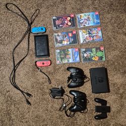 Nintendo Switch For Sale/6 Games Includes 