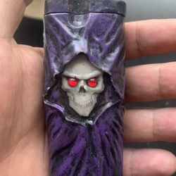 Hand Made Reaper Skeleton Antique Case 
