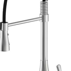 Faucet Pull down Kitchen Faucet, Brushed Nickel, Single Handle, Dual Function - for Far