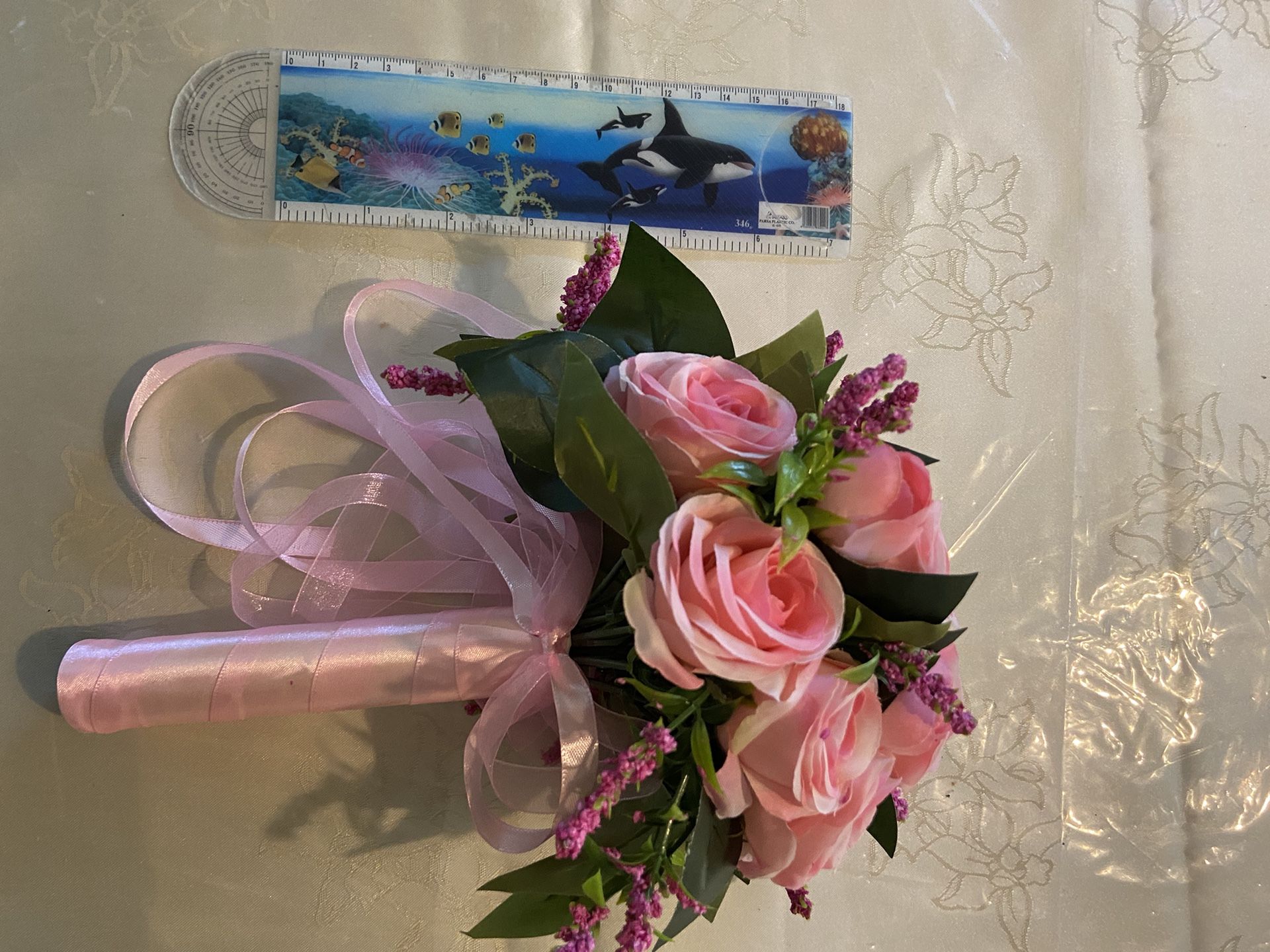 Pink Artificial holding Flowers Bouquet Rose For Wedding Artificial Flowers Suit Wedding Bride Holding Bridesmade Message me if you are interested i
