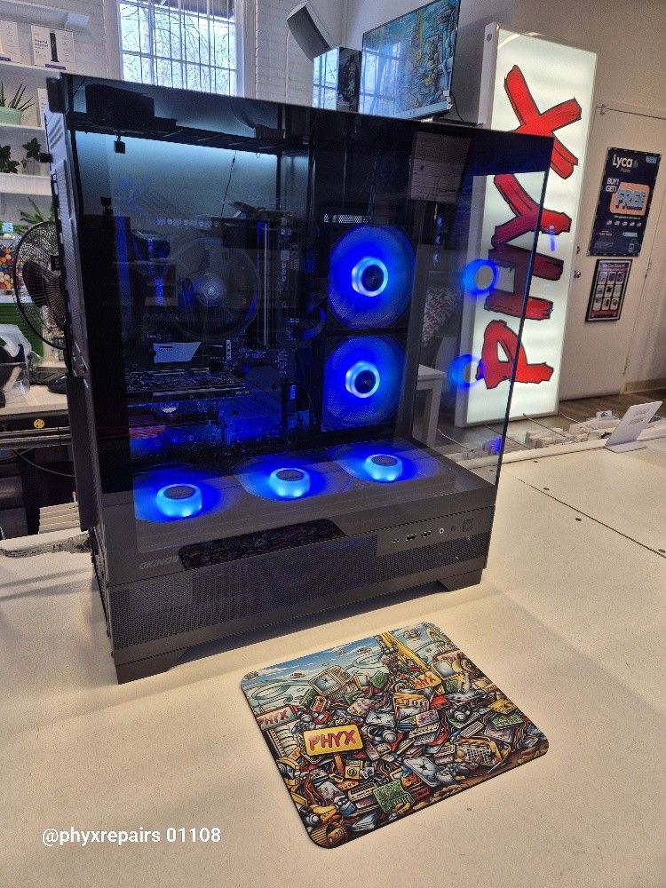 OKINOS AQUA 7 Gaming PC: 3.6 Ryzen 7 3700x, MSI MPG B550 Gaming Plus, 16GB RAM., RX 580, 1TB M.2 $740