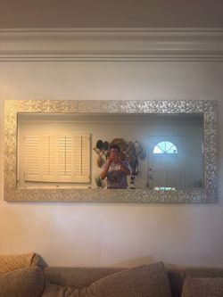 Full length gold mirror
