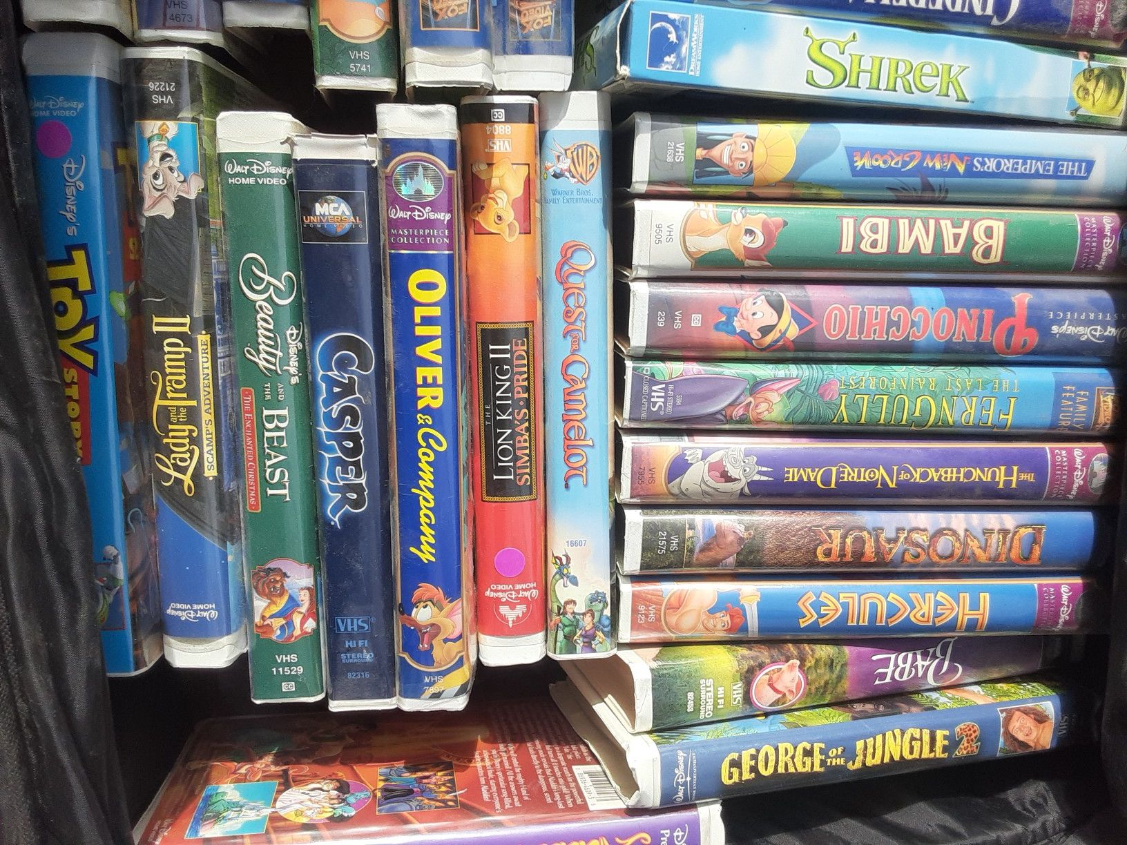 LOT of about 45 Vintage Disney VHS tapes.