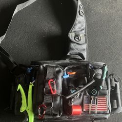 Sling Bag Includes Fishing Tools
