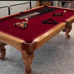 Pool Table 8ft ( Free Delivery & Set Up & New Color Felt Of Your Choice )