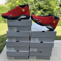 BRAND NEW JORDAN 14 “FERRARI” FOR SALE! MEN SIZES 10.5, 11, 12, & 13 $330