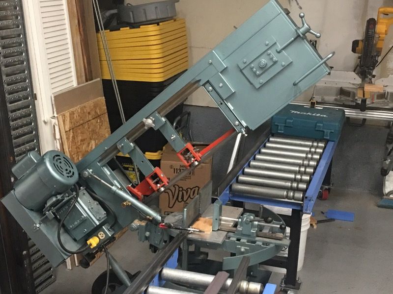 Ellis 1600 dual mitering band saw