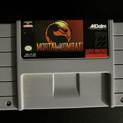 Mortal Kombat (Super Nintendo SNES, 1999)