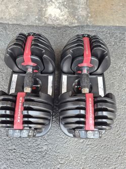 Pair of bowflex Dumbbells 52.5 Lbs