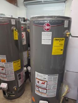 New Water Heater Rheem Performance Platinum
