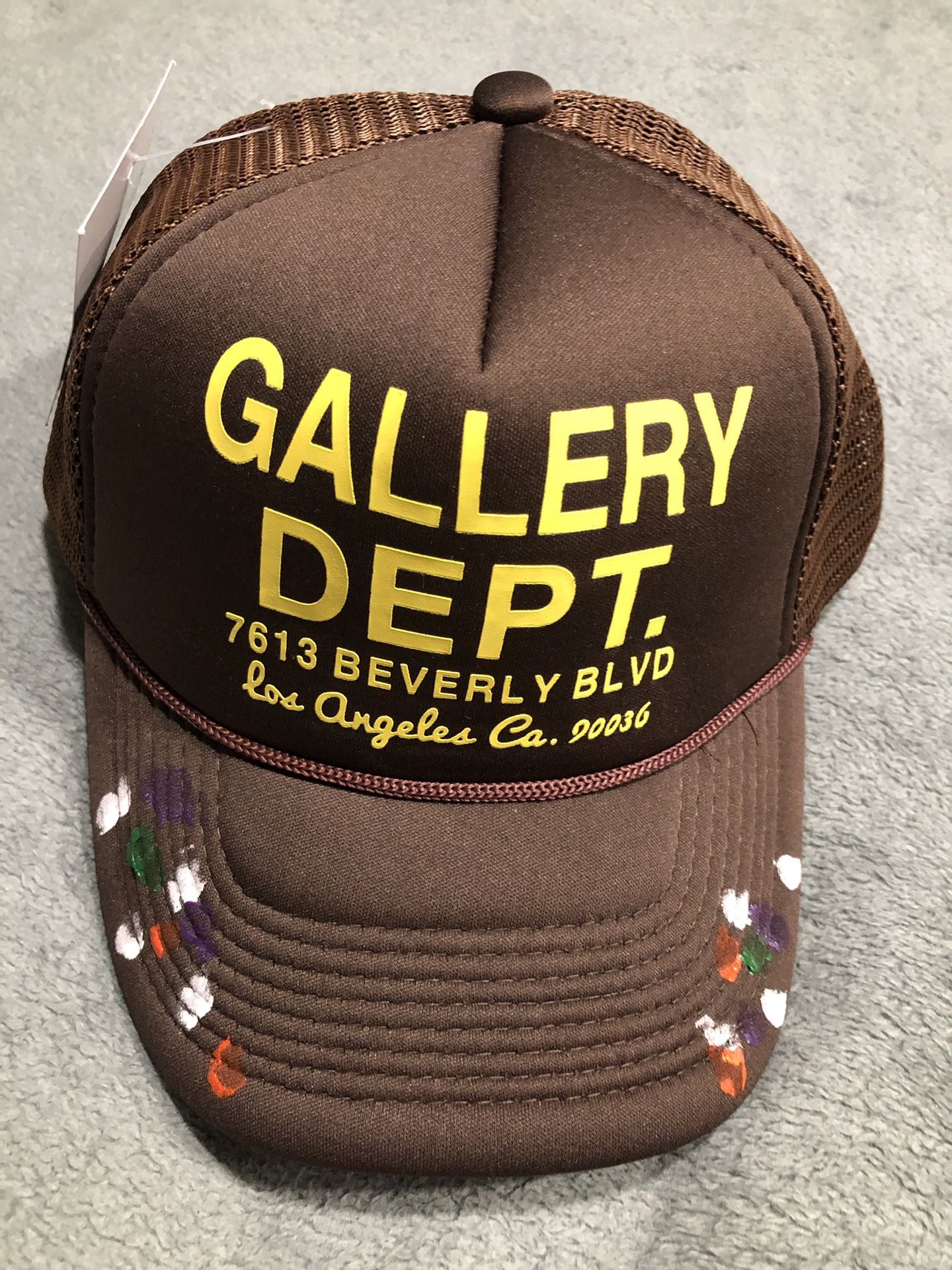 Brown Gallery Dept Paint Splatter Hat