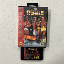 WWF Royal Rumble (Sega Genesis, 1993) Game & Case - No Manual