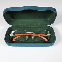 Moissanite Luxury Glasses VVS1 Passes Diamond Tester
