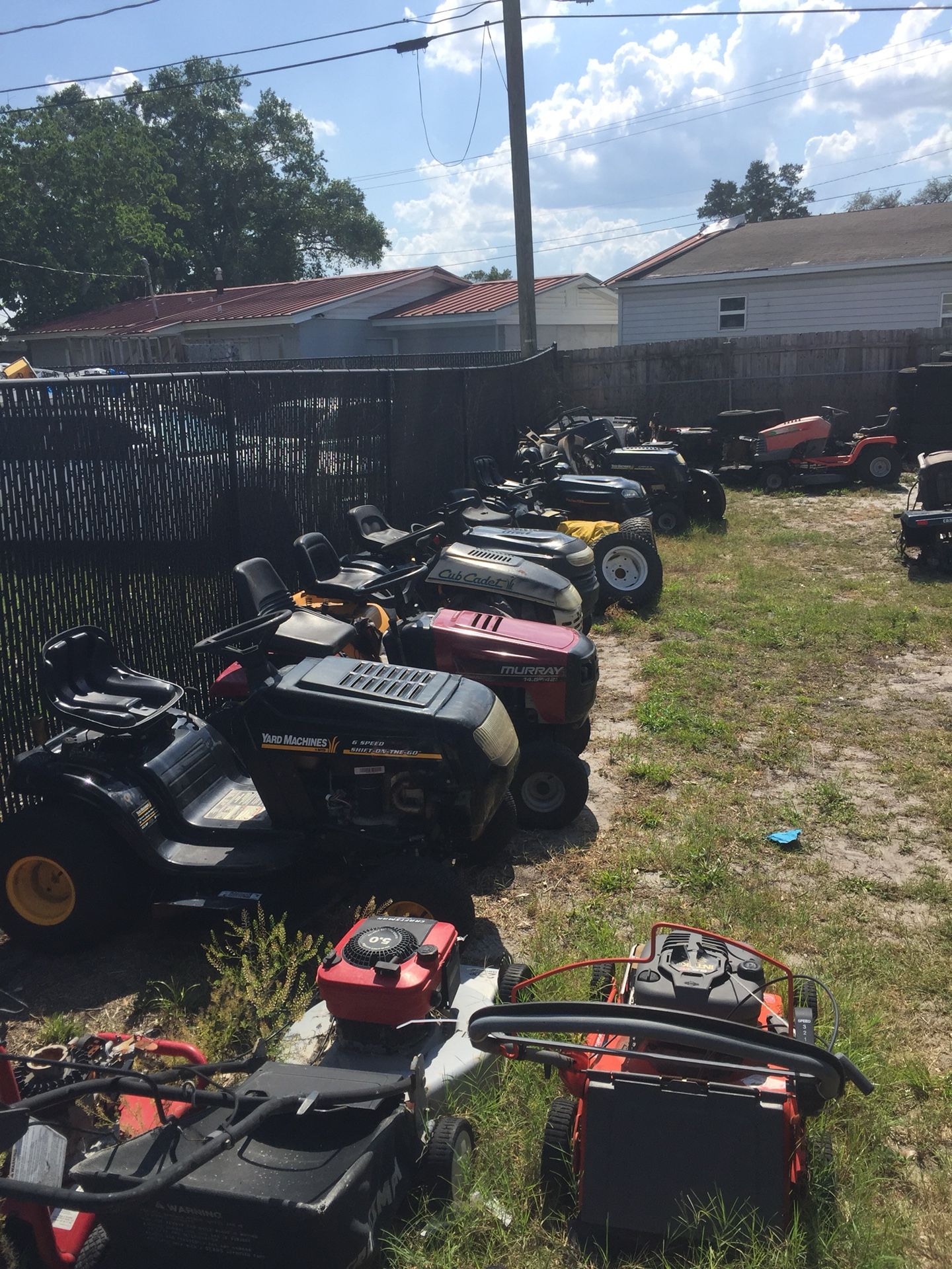 ((Supply changes daily))((PARTING OUT ONLY))riding lawn mower