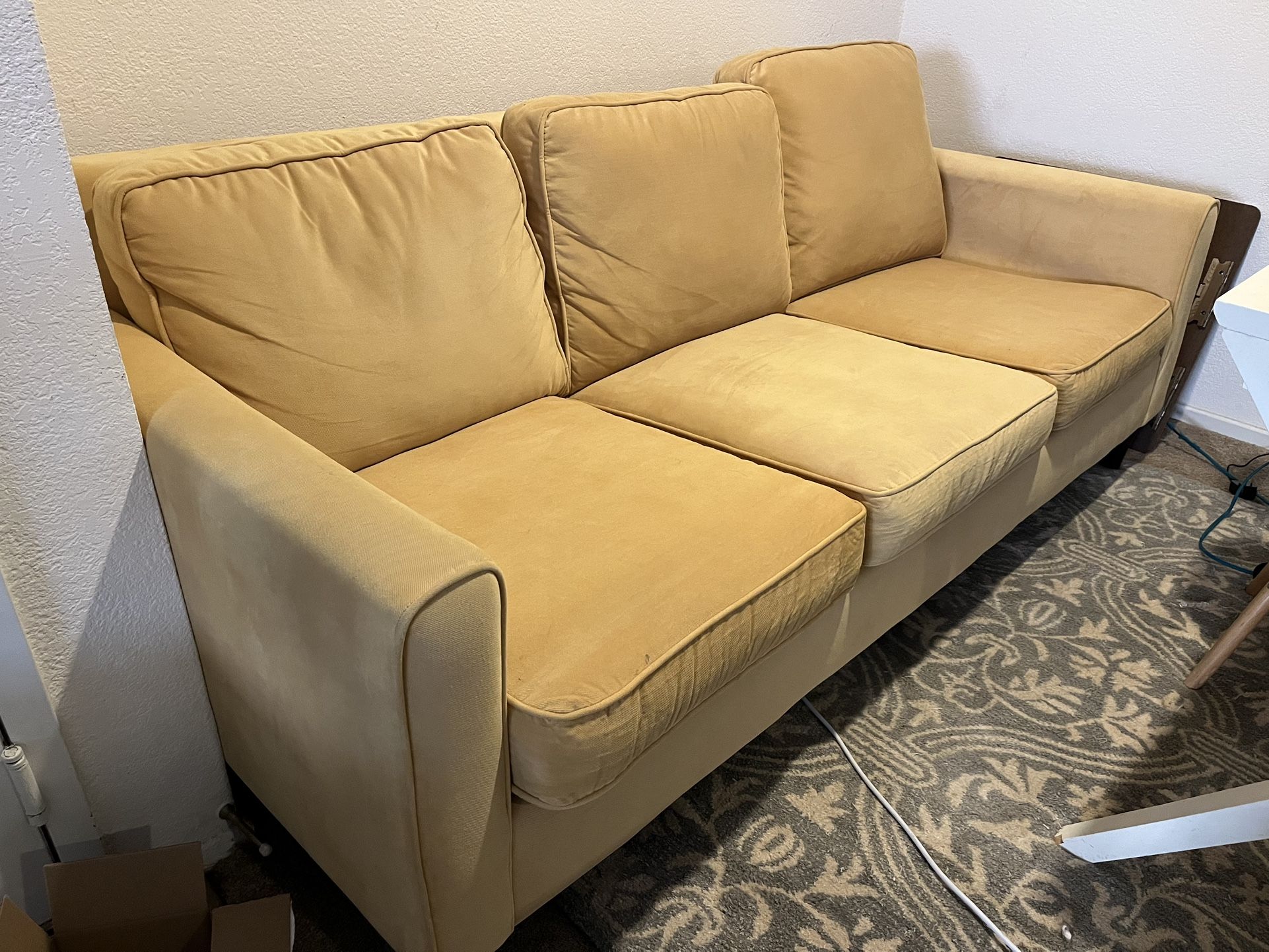 Bauhaus Mustard Yellow Sofa