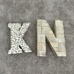 Letter Decor $3 Each Or $5 For Both
