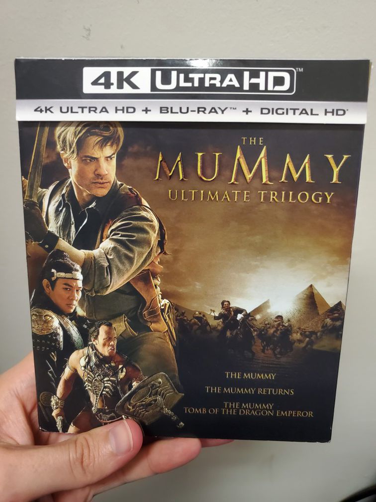 The Mummy Ultimate Trilogy in 4K UHD HDR and Regular Blu-ray Combo