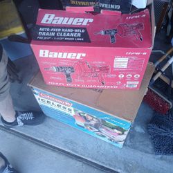 Bauer Auto Feed Hand Held Drain Cleaner 