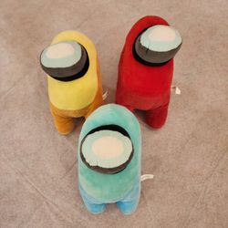 Among Us 9" Plush Collection Lot Of 3 