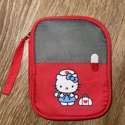 Hello kitty medicine Pouch Red New