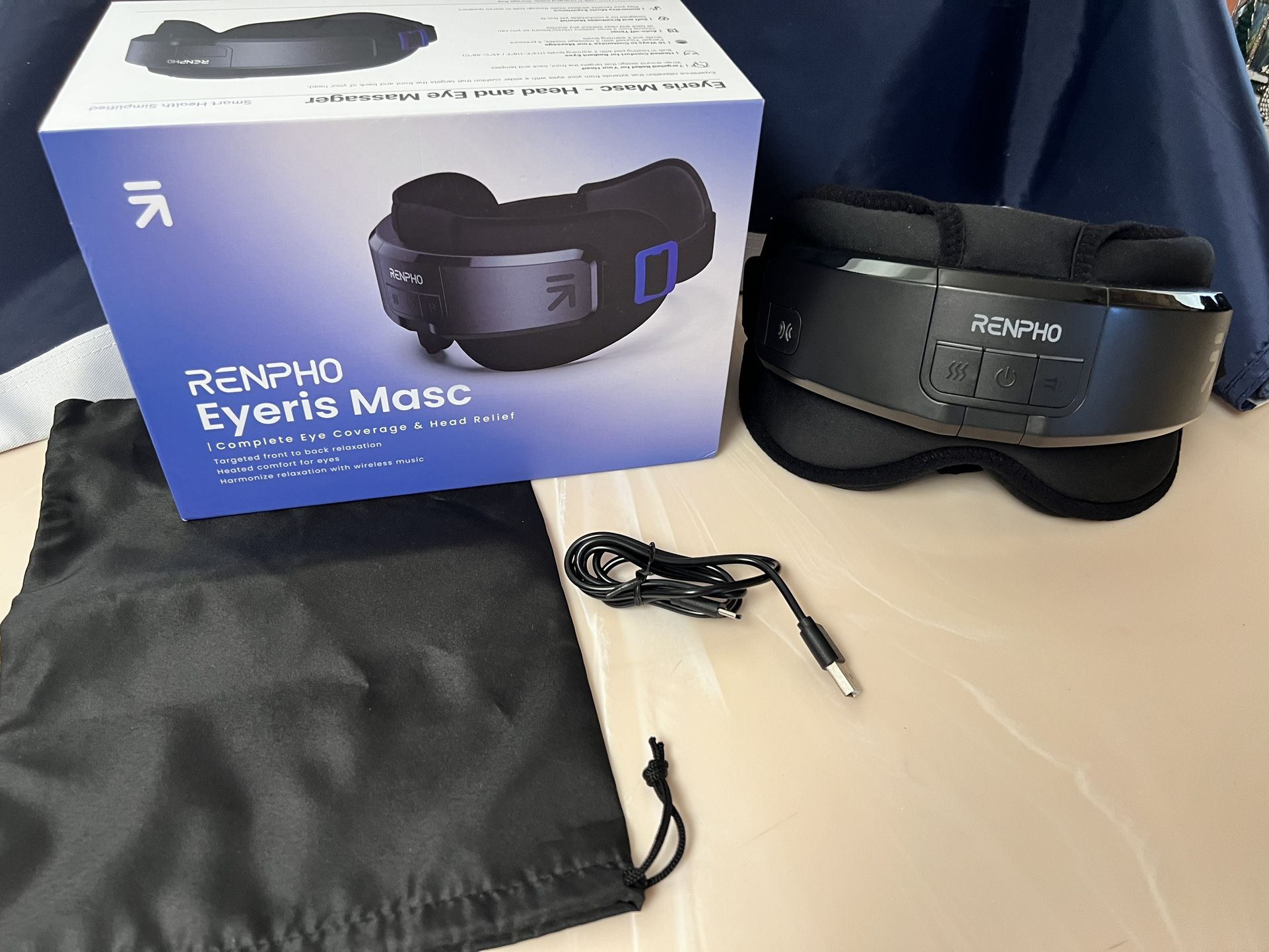 Eye And Head Massager/Heated/Timer