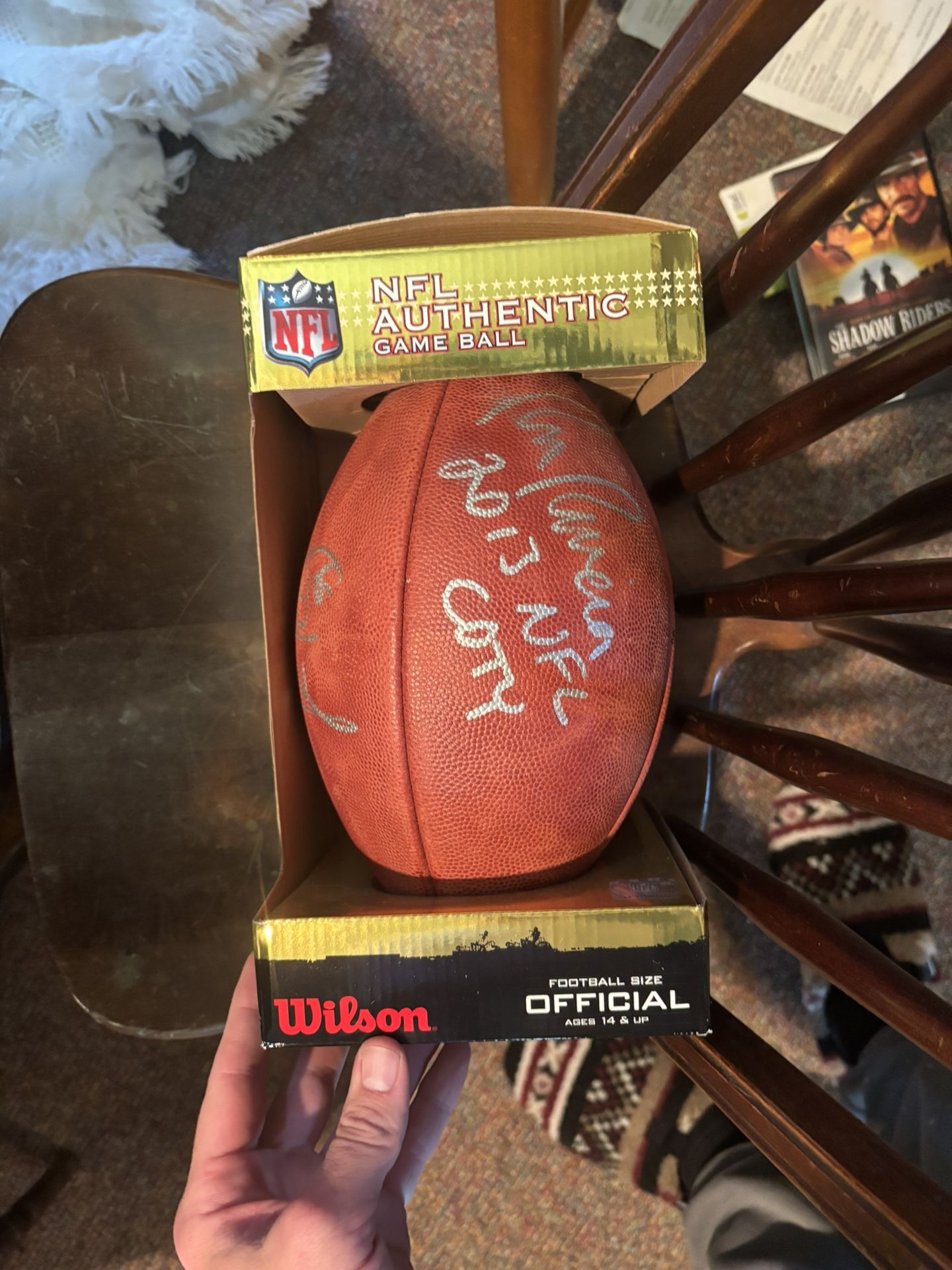 Signed And Authenticated Game Ball By Ron Rivera
