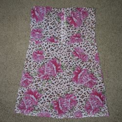 Princess Polly leopard print strapless dress